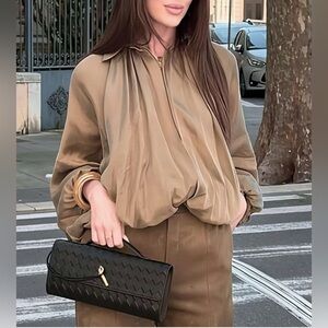 Puffed Bomber Jacket